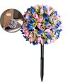 thumbnail image 1 of VQPeo Fake Tree Rose Ball Tree Outdoor Decoration Fashionable Scene Arrangement Decoration Simulation Flower, 1 of 5