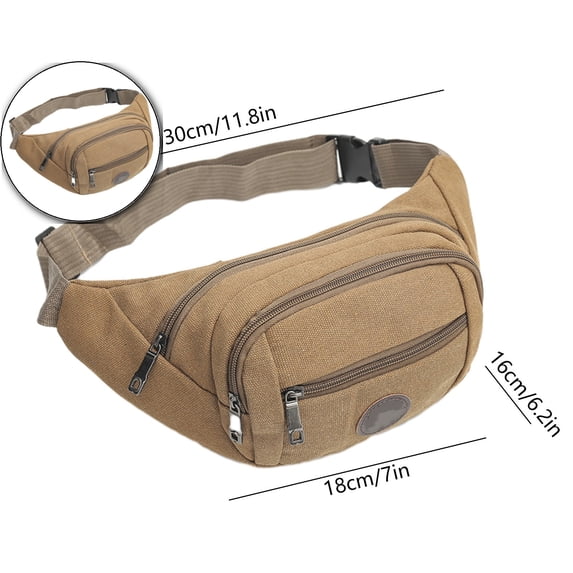 VQPeo Fanny Pack for Men & Women - Waterproof Waist Bag Pack with Adjustable Strap for Travel Sports Running