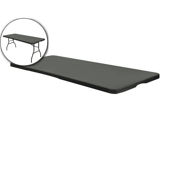 VQPeo Fitted Rectangle Tablecloth Elastic Table Cloth for 6x2.5ft Table, Stretch Spandex Table Cover Washable Polyester Table Top Cap Cover for Dining Picnic Camping