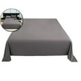 thumbnail image 1 of VQPeo Flat Sheet - Microfiber Bed Flat Sheet, Wrinkle and Fade Resistant, 70.87x90.55 Inch, Gray, 1 of 5
