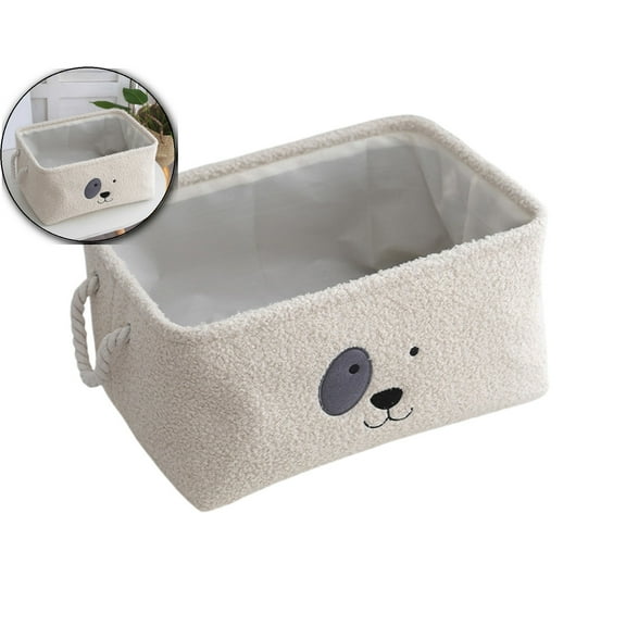 VQPeo Foldable Cloth Storage Basket, Multifunctional Home Organizer, Decorative Toy & Clothing Bin for Living Room Tidying