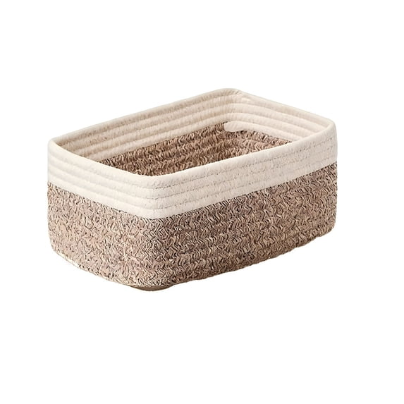 VQPeo Foldable Cloth Storage Basket with Handles – Space-saving Organizing Solution for Home & Bedroom Use(Coffee)