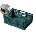 thumbnail image 1 of VQPeo Foldable Plastic Storage Crates, Collapsible Stackable Bins Portable Baskets with Handle, Folding Containers for Office Kitchen Bedroom Bathroom, 1 of 5