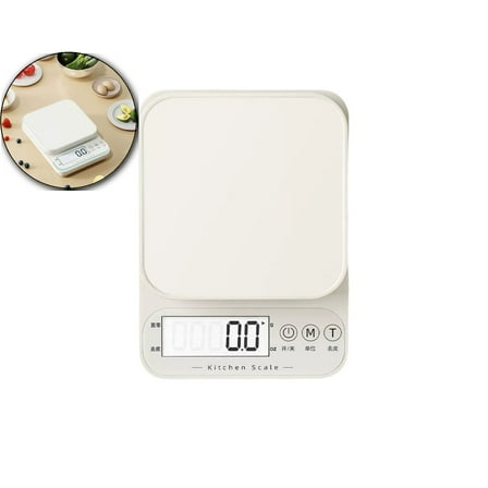 VQPeo Food Scale, Digital Kitchen Scales, Small Kitchen Scale, Weight in Grams, for Baking, Cooking, Meat, and Meal Prep, LED Display, Tare Function