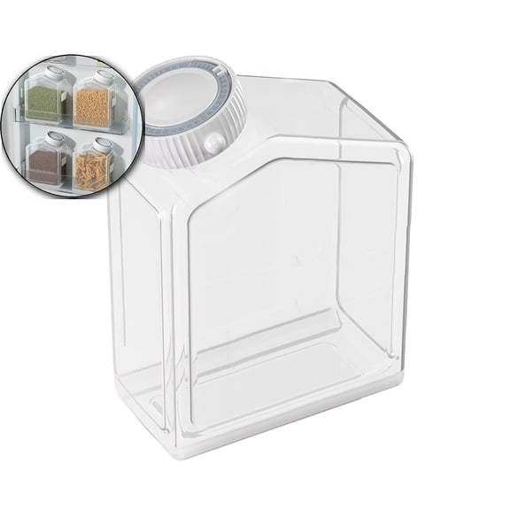 VQPeo Food Storage Containers, Rice Storage Barrel Cereal Containers Dispenser, Airtight Food Storage Container Bin, Kitchen Pantry Organization Containers for Cereal, Flour, Sugar, Rice