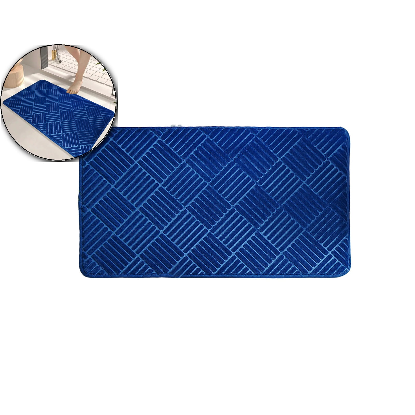 VQPeo Front Door Mat, Dirt Trapper Welcome Mat for Outdoor Indoor, Waterproof Doormat, Durable Machine Washable Entry Rug for Back Door Outside Patio Porch