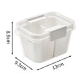 thumbnail image 1 of VQPeo Fruit Bento Box - Versatile Snack Container with Divided Serving Tray, Easy to Clean, Perfect for Outings, Parties, Gift Idea with Homemade Treats, 1 of 3