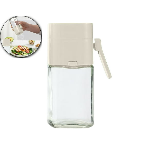VQPeo Glass Square Shaker, Adjustable Quantity Spice Jar, Leak-Proof Kitchen Seasoning Cruet for Precision Cooking & Baking