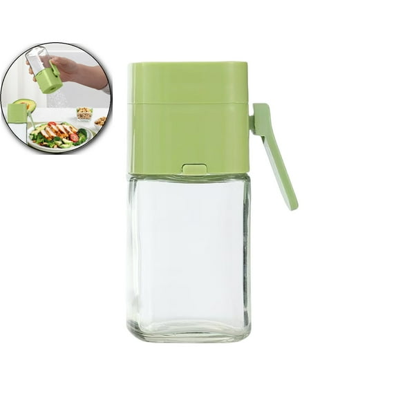 VQPeo Glass Square Shaker, Adjustable Quantity Spice Jar, Leak-Proof Kitchen Seasoning Cruet for Precision Cooking & Baking