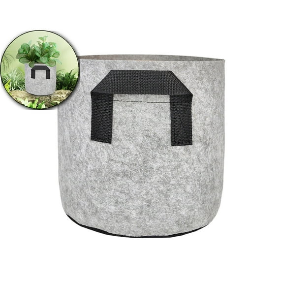 VQPeo Growth Bags, Breathable Non Woven Pots, Garden Planting Containers for Home Gardening