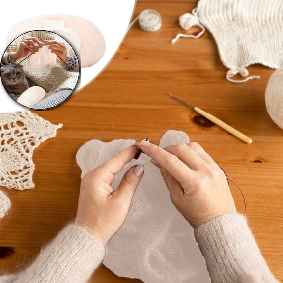 VQPeo Hand-Crocheted Wool Yarn – Soft Wool for Knitting & Crocheting Scarves, Hats, Sweaters, and Clothes