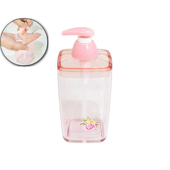 VQPeo Hand Soap Dispenser, Modern Soap Dispenser for Bathroom, Refillable Dish Soap Dispenser with Pump, Plastic Liquid Soap Container Pump Bottle for Kitchen Sink Bathroom Countertop