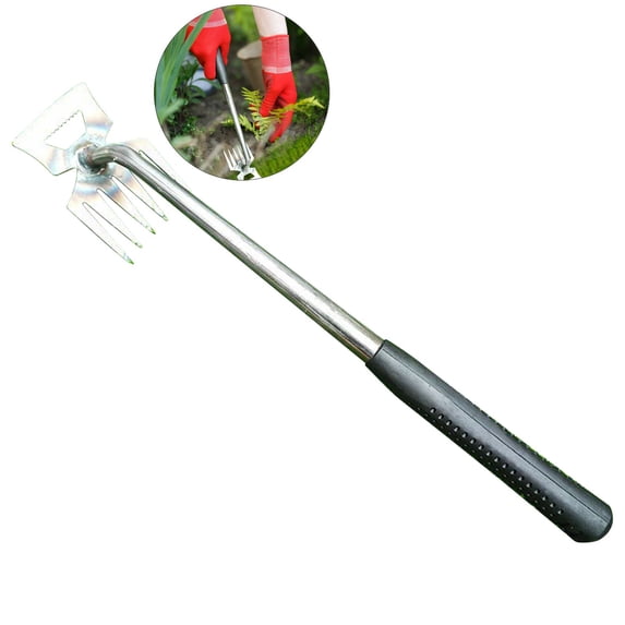 VQPeo Hand Weeder Tool - Multifunctional Uprooting Gardening Weeding Tool for Digging, Shoveling, and Weed Removal in Gardens, Yards, or Farms