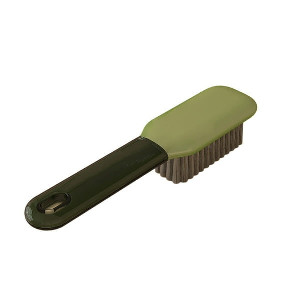 VQPeo Hard Bristle Shoe Brush, Multifunctional Leather Cleaner Tool, Portable Footwear Washing Scrubber for Daily Sneaker Maintenance