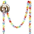 thumbnail image 1 of VQPeo Hawaiian Flowers Garland Tropical Multicolor Tropical Flower Lei Garland Flower Leaves Banner for Home Hawaiian Luau Decorations(236Inch), 1 of 5