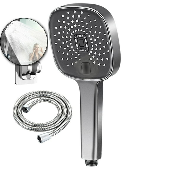 VQPeo High-Pressure Shower Head with Handheld Combo | Filtered Shower Head for Hard Water | Adjustable Shower Heads with Hose and Holder | Perfect Shower Experience