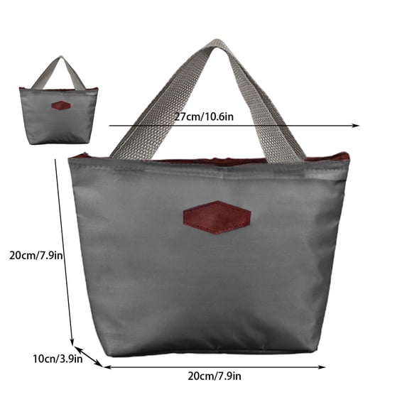VQPeo Insulated Lunch Bag, Leakproof & Waterproof, Long-Term Insulation, Stylish & Portable, Perfect for Work, Travel, Shopping or Outdoor Activities