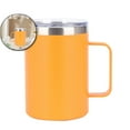 thumbnail image 1 of VQPeo Insulated Stainless Steel Travel Coffee Mug with Handle, Double Wall Vacuum Coffee Cup, Orange, 1 of 5