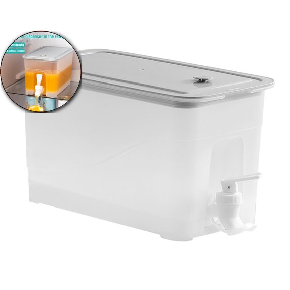 VQPeo Large Capacity Fridge Kettle, Faucet Fruit Infuser Pitcher, Cold Drink Dispenser for Parties