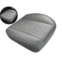 VQPeo Leather Car Seat Covers Front Seat, Universal Bottom Seat Covers for Cars, Auto Breathable Waterproof Drive Seat Cover for Most Vehicles, Truck, SUV