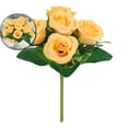 thumbnail image 1 of VQPeo Lifelike Artificial Wedding Bouquet, Home Decor Floral Arrangement(Yellow), 1 of 5