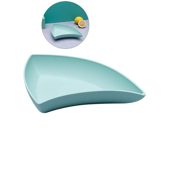 VQPeo Lightweight Plastic Plates for Kitchen & Camping - Dishwasher & Microwave Safe, Reusable & Stackable(Green)