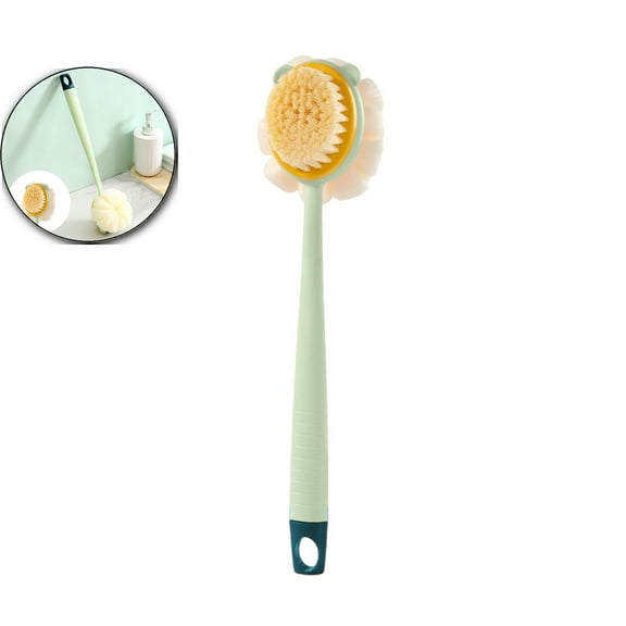 VQPeo Long Handle Body Scrubber Exfoliating Bath Brush for Men and Women Comfortable Shower Back Scrubber for Bathing