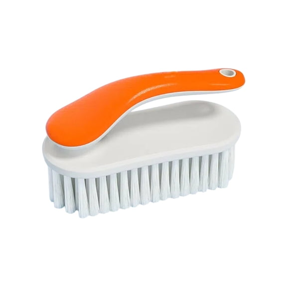 VQPeo Long Handle Plastic Shoe Brush, Multifunctional Crevice Cleaning Brush, Soft Bristle Household Scrubber for Delicate Fabric Care Use