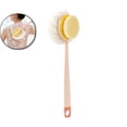 thumbnail image 1 of VQPeo Long Handle Shower Brush, Double Sided Body Scrubber, Ergonomic Back Exfoliator for Daily Bathing, 1 of 6