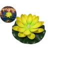 thumbnail image 1 of VQPeo Lotus Lamp Decorations, Led Waterproof Flameless Lotus Tea Lights with Water Lily Pad, Waterproof Floating Lotus Light for Home Garden Pond, 1 of 5