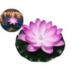 thumbnail image 1 of VQPeo Lotus Lamp Decorations, Led Waterproof Flameless Lotus Tea Lights with Water Lily Pad, Waterproof Floating Lotus Light for Home Garden Pond, 1 of 5