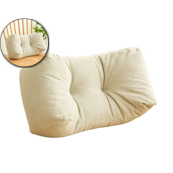 VQPeo Lumbar Pillow, Cotton Thick Support Pillows for Office Chair, Car, Camping, Couch,Take a Nap, Travel and Cruise Ship