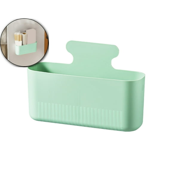 VQPeo Magnetic Storage Box, Magnetic Cup Holder, Magnetic Locker Organizer for Bathroom, Bedroom, Fridge, Cabinet(Green)