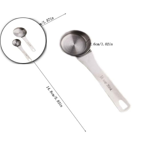 VQPeo Measuring Spoons Tablespoon Mini Spoons Stainless Steel Measuring Spoons for Kitchen Cooking