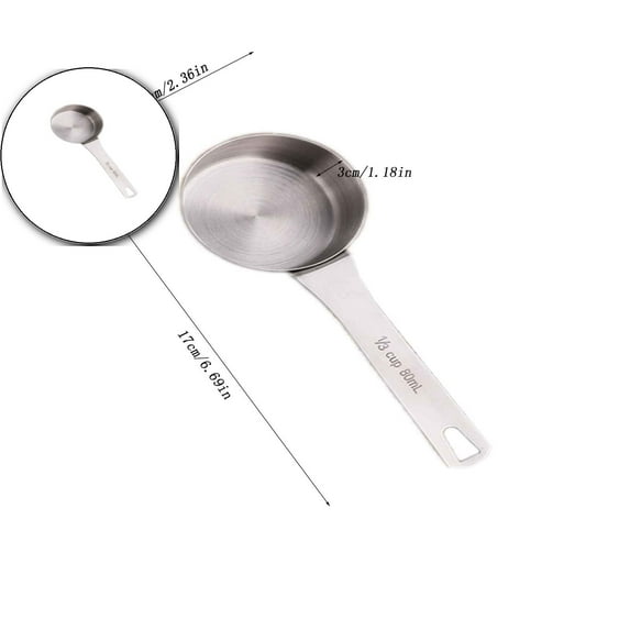 VQPeo Measuring Spoons Tablespoon Mini Spoons Stainless Steel Measuring Spoons for Kitchen Cooking
