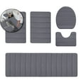 thumbnail image 1 of VQPeo Memory Foam Bathroom Rugs Sets 5 Piece, Extra Thick Soft Absorbent , Washable Toilet Bath Mat Shower Carpet for Bedroom, Living Room, 1 of 5