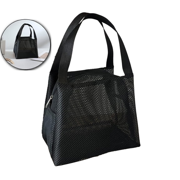 VQPeo Mesh Yarn Wash Bag for Travel – Large Capacity Breathable Cosmetic & Toiletry Bag with Zipper – Lightweight Foldable Beach, Gym & Dorm Shower Caddy