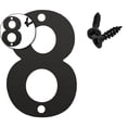 thumbnail image 1 of VQPeo Metal Door Numbers, Home Address Numbers, Metal Outdoor Mailbox Number, Address Letters, Modern Metal Numbers Letters for Homes, Apartments, Hotels, Garages, Farms (3.5 Inches), 1 of 3