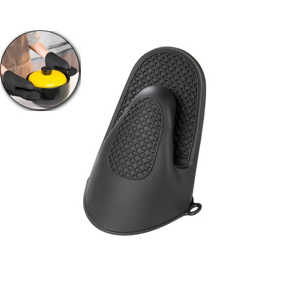 VQPeo Mini Oven Gloves Silicone Heat Cooking Pinch Mitts Potholder for Kitchen Cooking & Baking, Silicone Oven Mitts Heat Resistant, Mini Oven Mitts Rubber Oven Glove