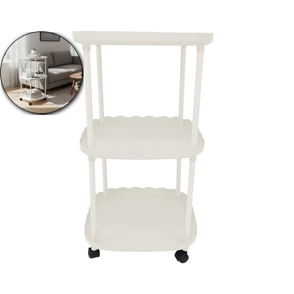 VQPeo Mini Plastic Side Table, Modern European Nightstand, Compact Bedside Organizer for Small Apartments & Bedroom Convenience