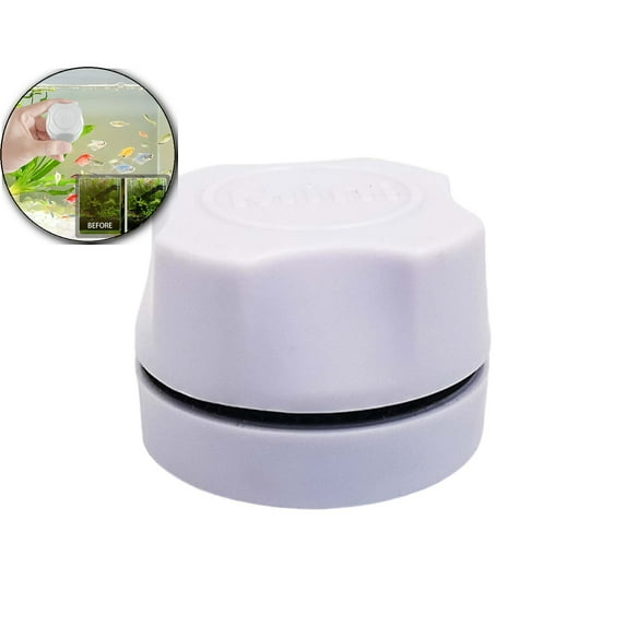 VQPeo Mini Portable Magnetic Glass Fish Tank Cleaning Brush Tool, Easy-to-Use Aquarium Maintenance Accessory for Clear Tank Walls