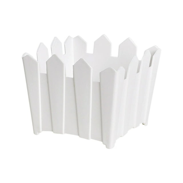 VQPeo Modern Plastic Planter Pot, Minimalist Flower Vase, Home Decoration Vases for Bookshelf Display and Living Room Mantel Arrangement