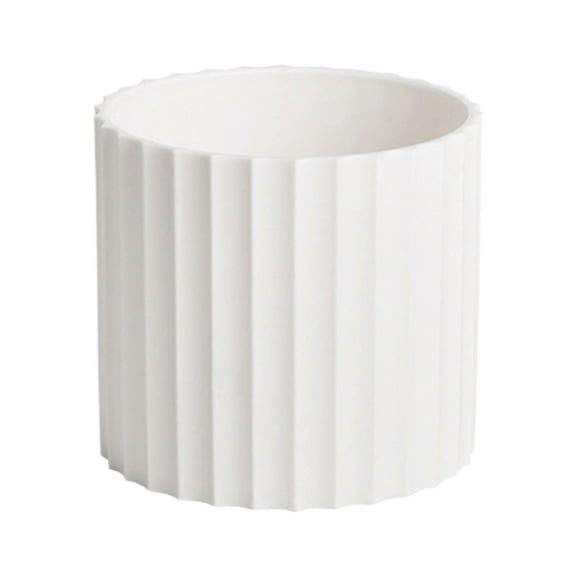 VQPeo Modern Plastic Planter Pot, Minimalist Flower Vase, Home Decoration Vases for Bookshelf Display and Living Room Mantel Arrangement