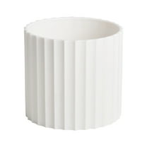 VQPeo Modern Plastic Planter Pot, Minimalist Flower Vase, Home Decoration Vases for Bookshelf Display and Living Room Mantel Arrangement