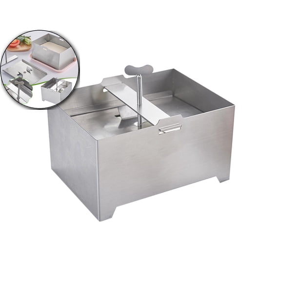 VQPeo Molds Homemade with Practical Cooking Maker Shredder Tool Plastic Tofu Pressure Press Stainless Pressing Cheese Presser Accessories DIY Mould Soybean Reusable