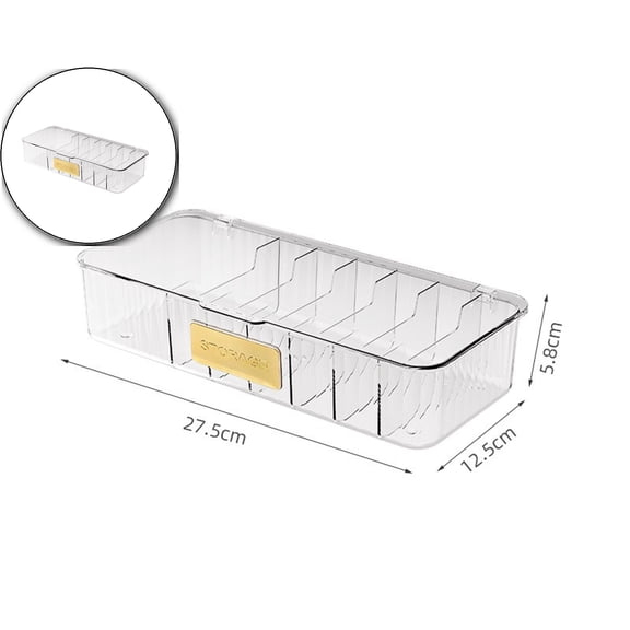 VQPeo Multifunctional Cable Management Box, Desktop Charger Organizer Drawer, Compact Earphone & Mobile Accessory Storage for Workspace Tidying