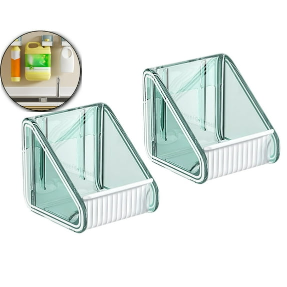 VQPeo Non-Drill Shower Gel Rack, Wall Mounted Bath Organizer, Tilted Drainage Detergent Holder for Clutter-Free Bathroom Storage