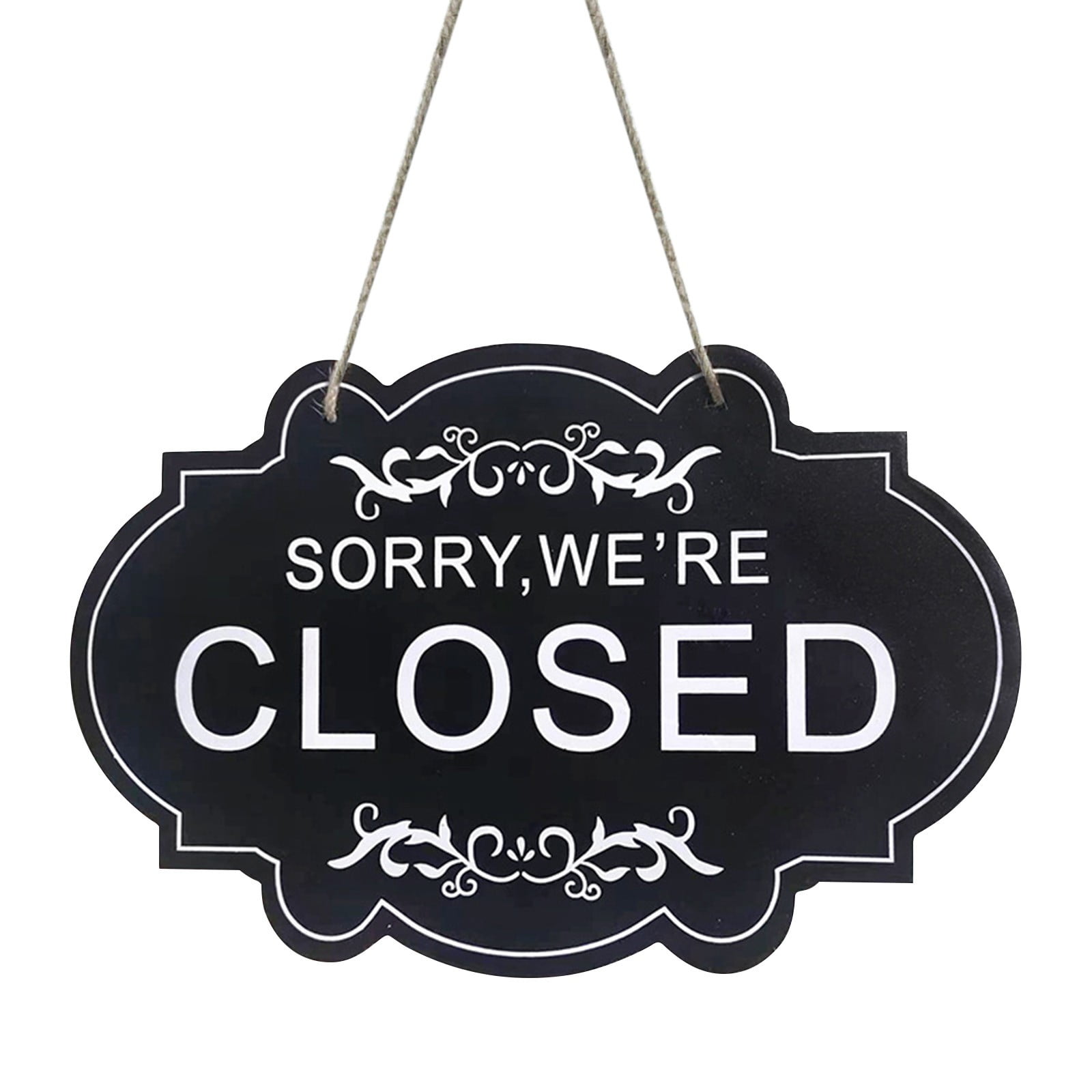 VQPeo Open Closed Sign Wooden Hanging Sign for Shop Door Window, Sided ...