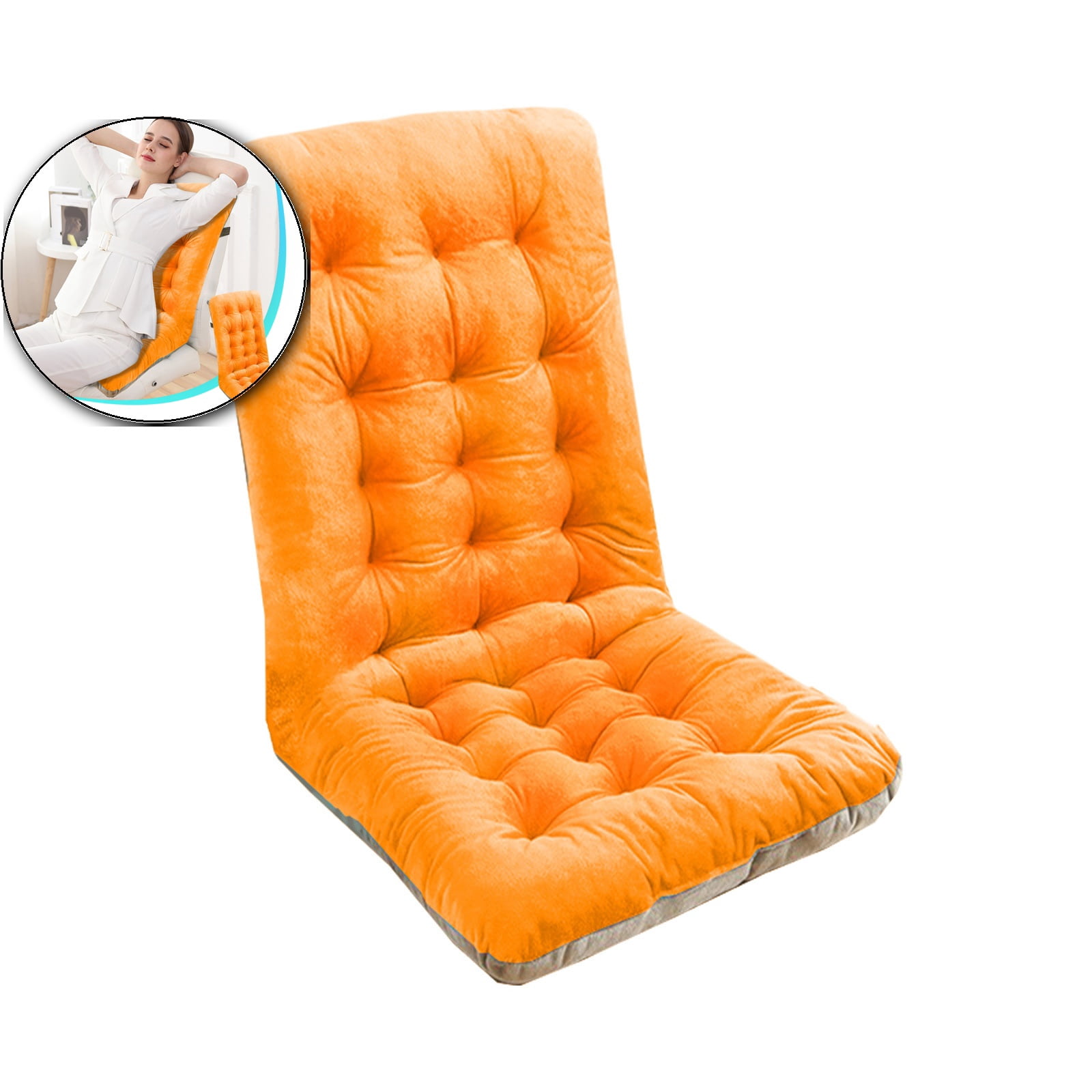 VQPeo Outdoor Chair Cushions - Waterproof Cushions with Ties - Perfect for Patio Furniture - 18x40 Inch Cushion