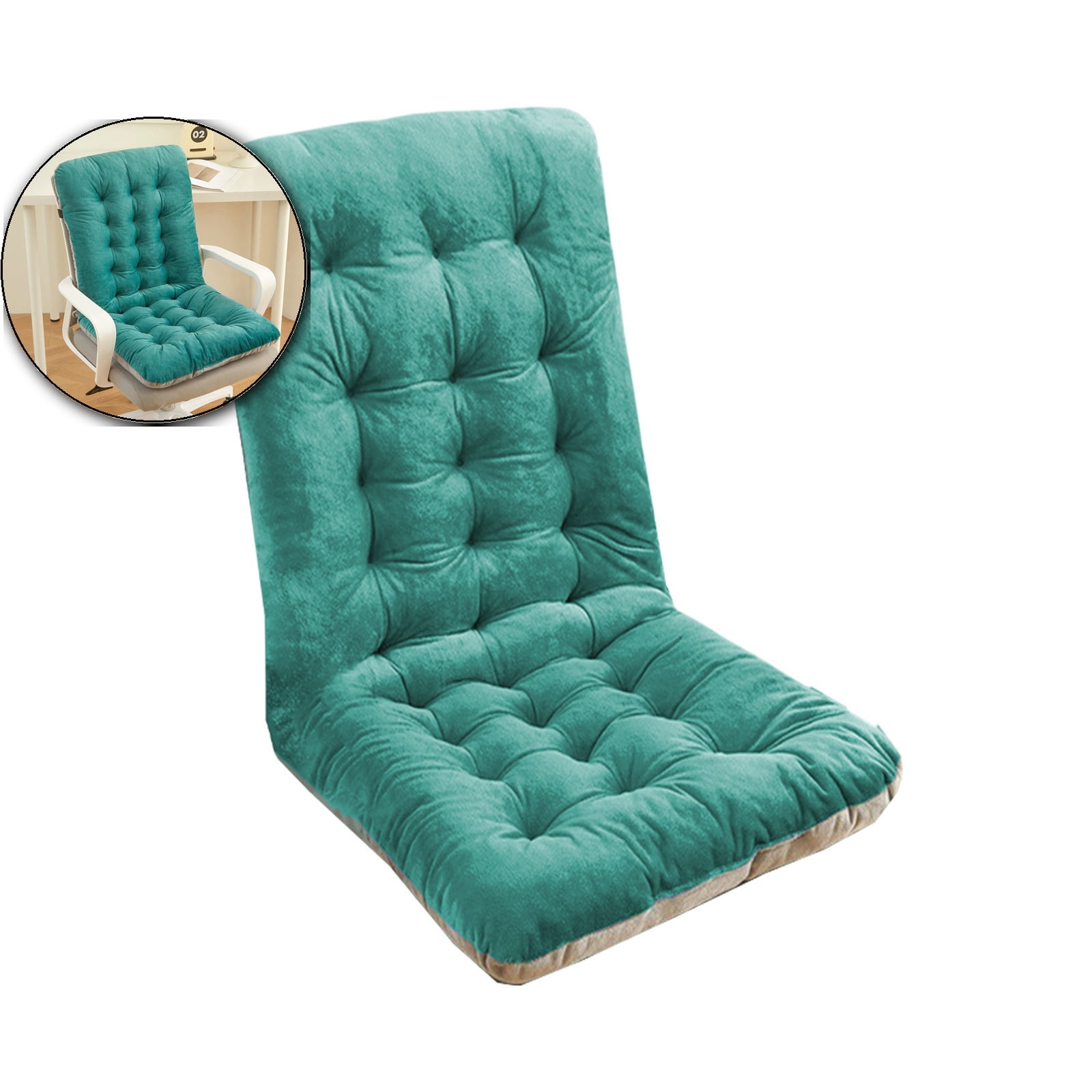 VQPeo Outdoor Chair Cushions - Waterproof Cushions with Ties - Perfect for Patio Furniture - 18x40 Inch Cushion